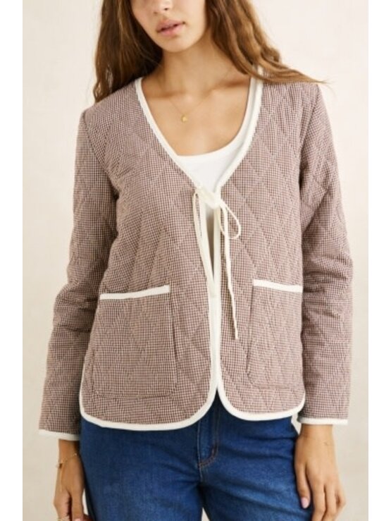 RHYTHM London Check Reversible Quilted Jacket