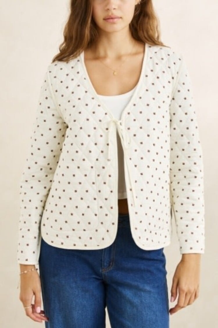 RHYTHM LONDON CHECK REVERSIBLE QUILTED JACKET