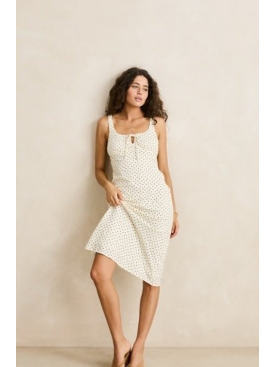RHYTHM Polka Midi Dress