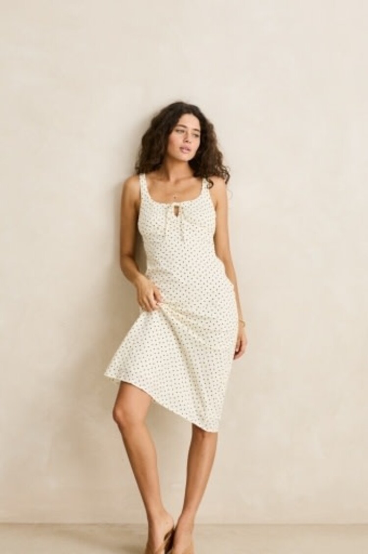 RHYTHM POLKA MIDI DRESS