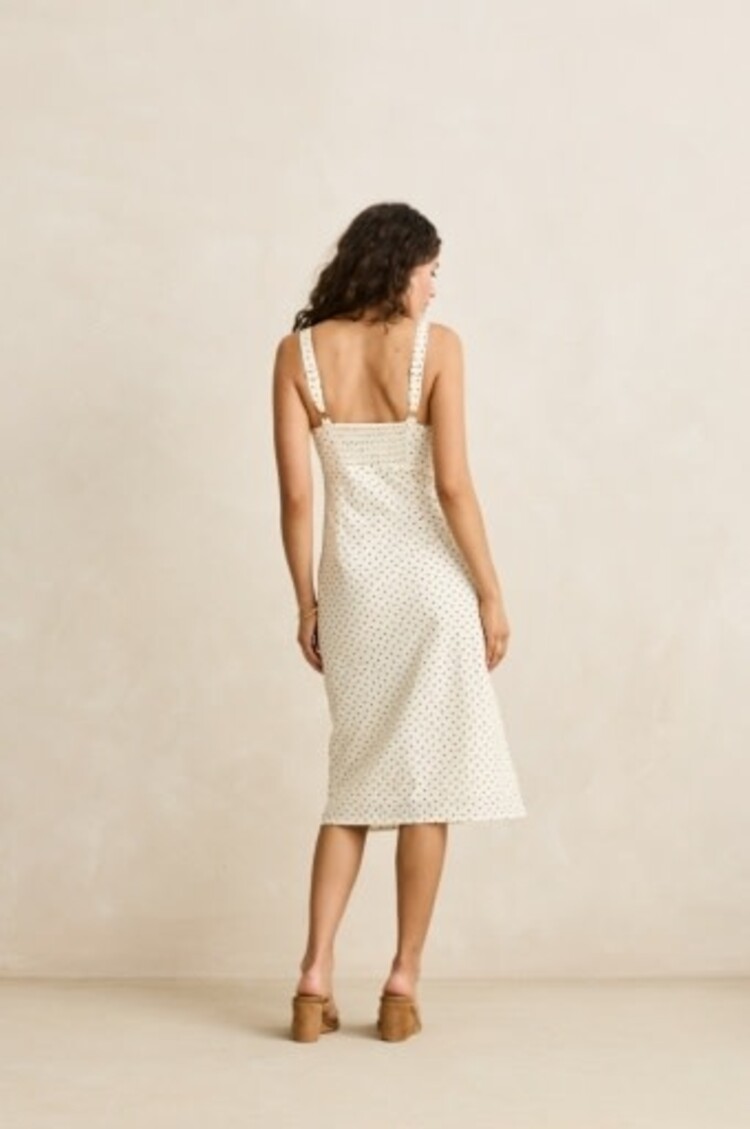 RHYTHM POLKA MIDI DRESS