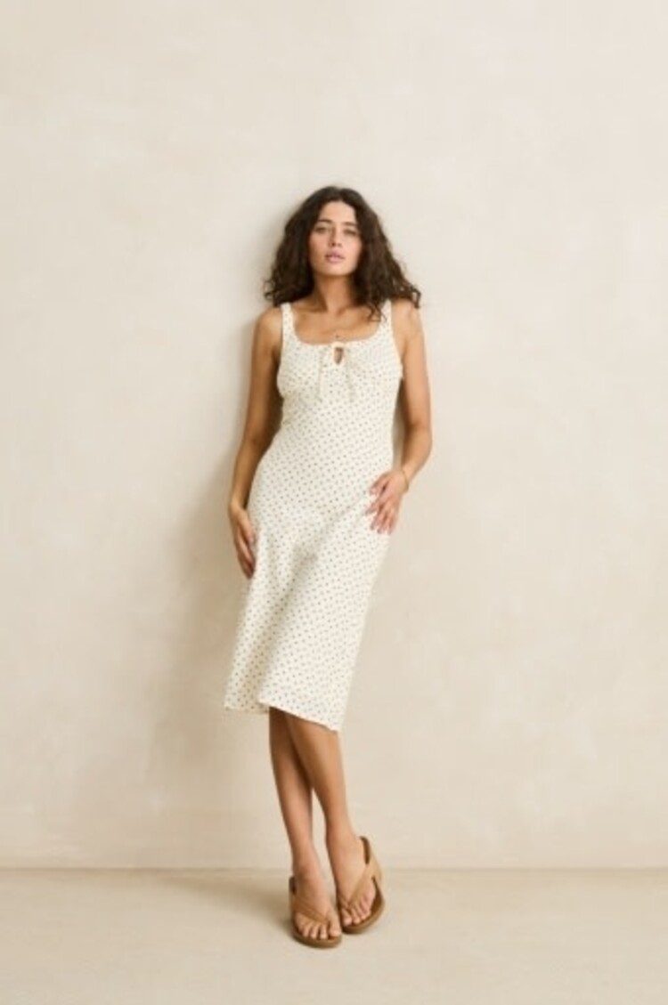 RHYTHM POLKA MIDI DRESS