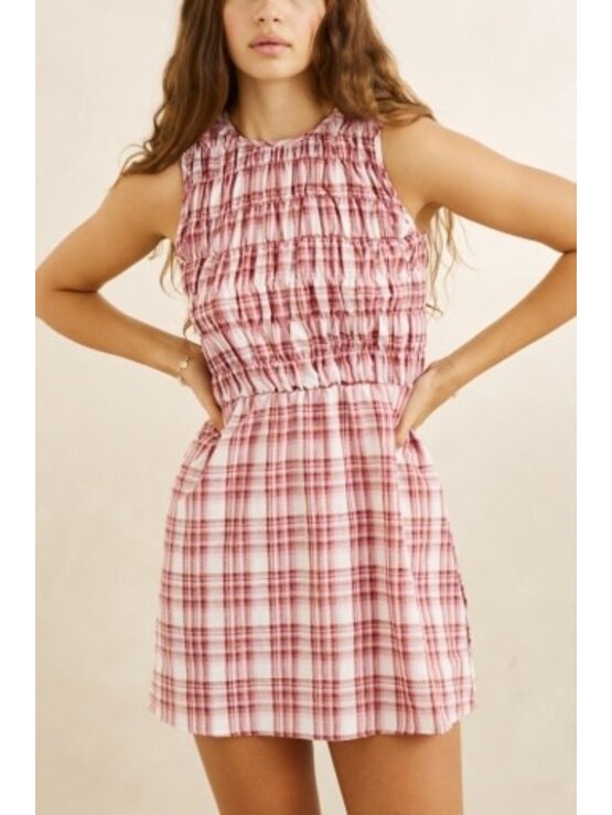 RHYTHM Chelsea Check Mini Dress