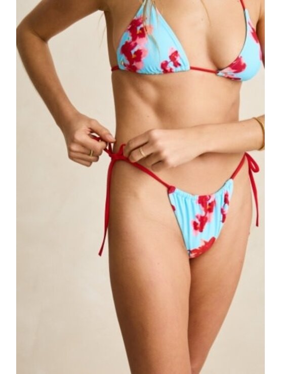 RHYTHM Samba Floral Contrast Gathered Tie Side Itsy Pant