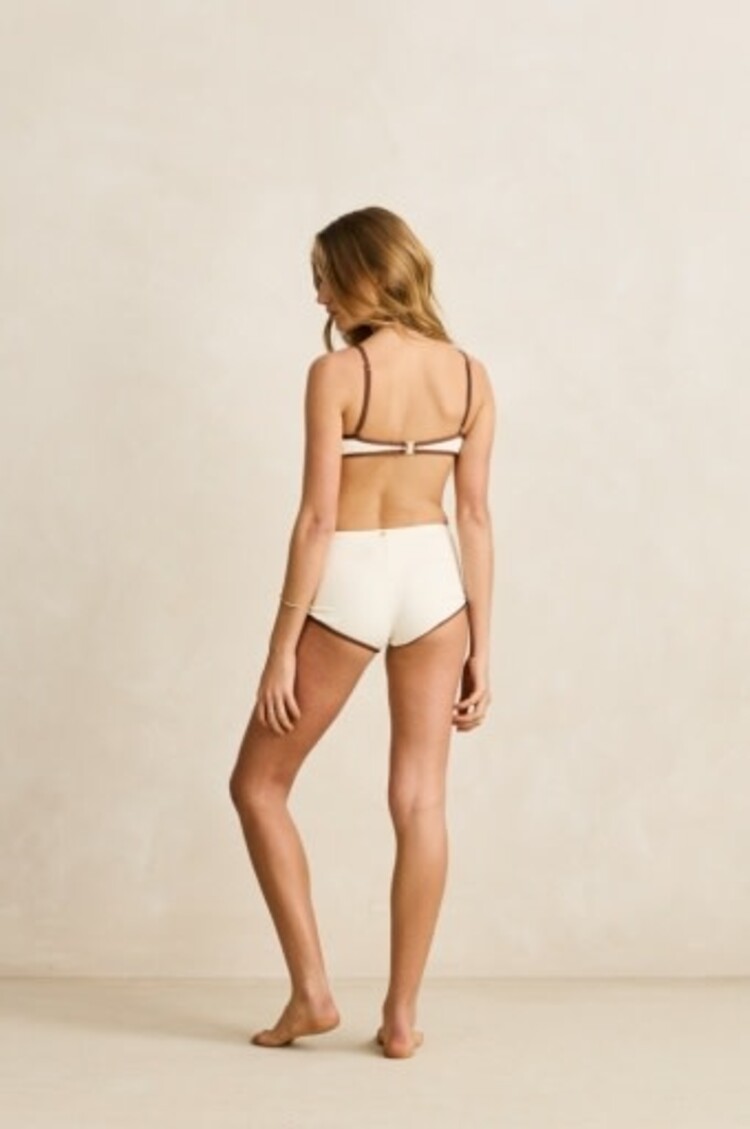 RHYTHM LILY RIB CONTRAST CROP TOP