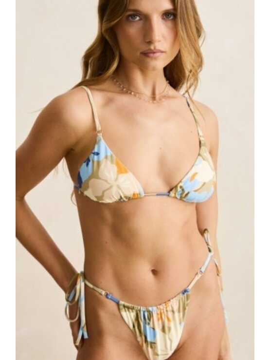 RHYTHM Blanca Floral Slide Tri Top Olive