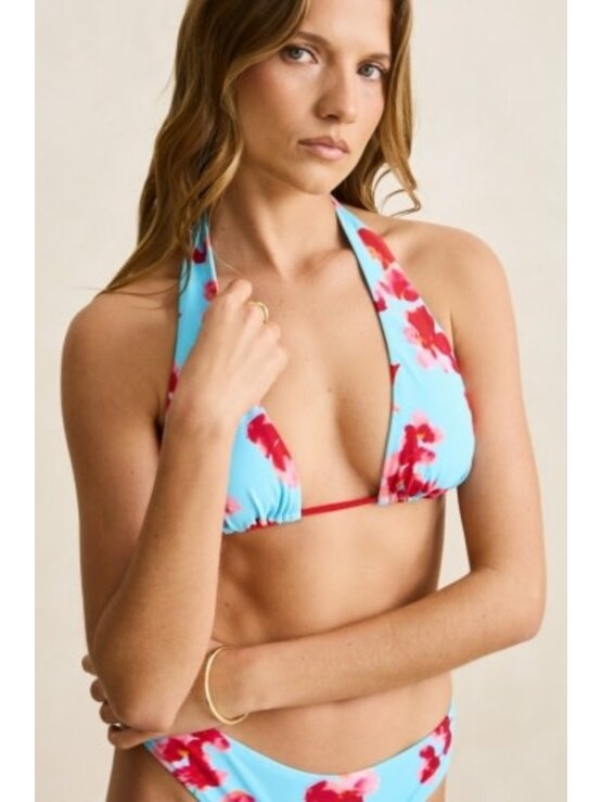 RHYTHM Samba Floral Contrast Tall Slide Tri Top