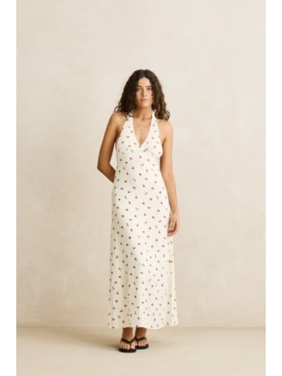 RHYTHM Mila Floral Halter Neck maxi Dress