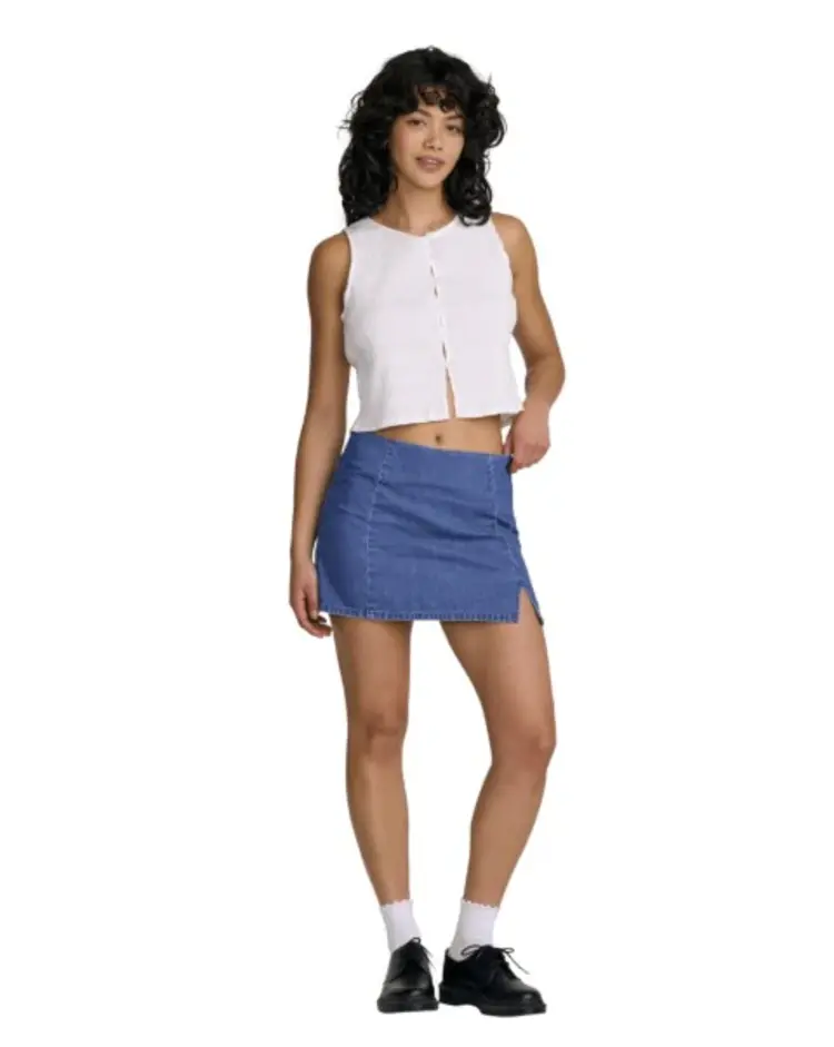 RVCA  SCRUNCH TOP - CLOUD
