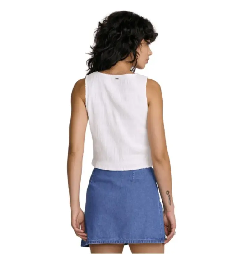 RVCA  SCRUNCH TOP - CLOUD