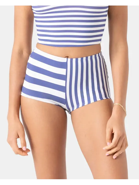 ROXY Stripe Out Cheeky Swim Short