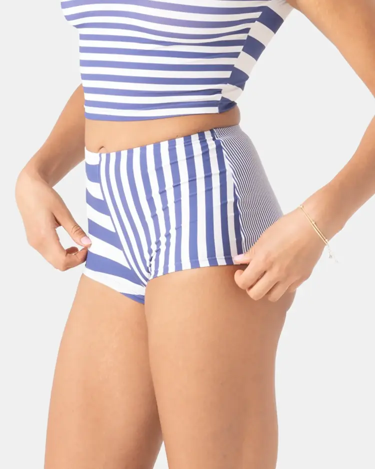 ROXY STRIPE OUT CHEEKY SWIM SHORT