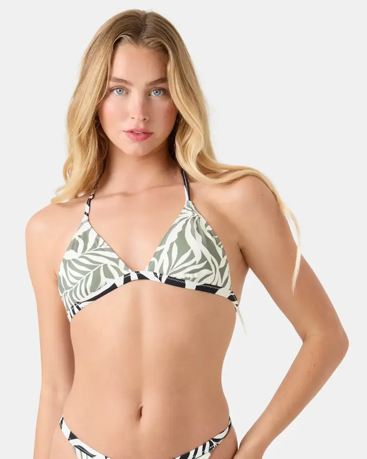 ROXY SURFER'S PARADISE REVERSIBLE FIXED TRIANGLE BIKINI TOP