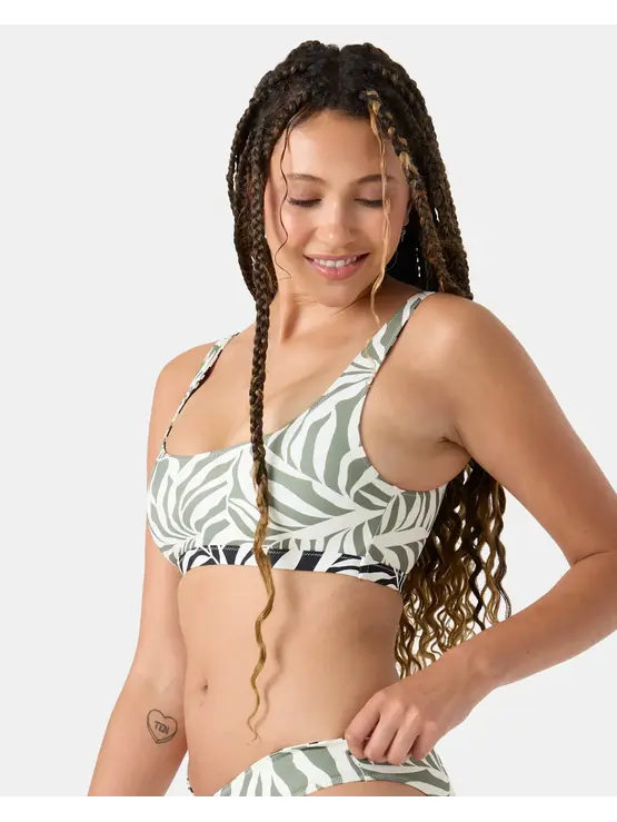 ROXY Surfer's Paradise Reversible Sport Bralette Bikini Top