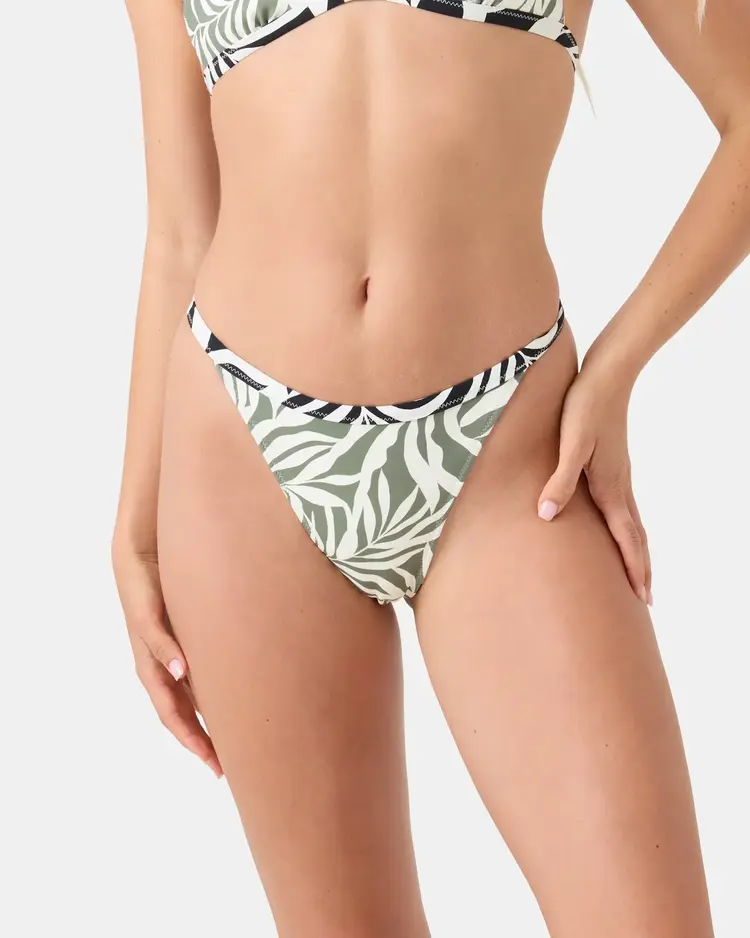 ROXY SURFER'S PARADISE REVERSIBLE FIXED CHEEKY BIKINI BOTTOM