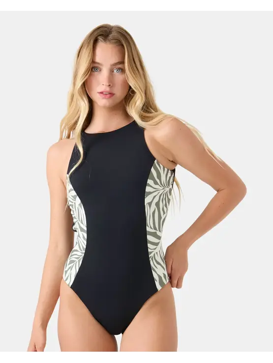 ROXY Surfer's Paradise High Neck Moderate One Piece Swimsuit