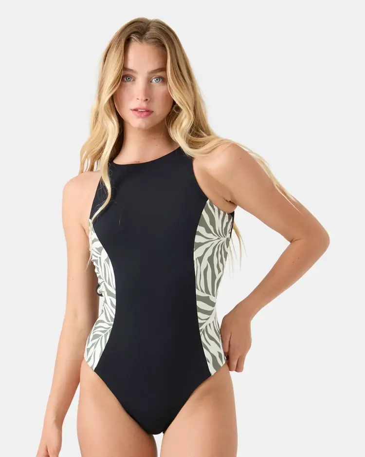ROXY SURFER'S PARADISE HIGH NECK MODERATE ONE PIECE SWIMSUIT