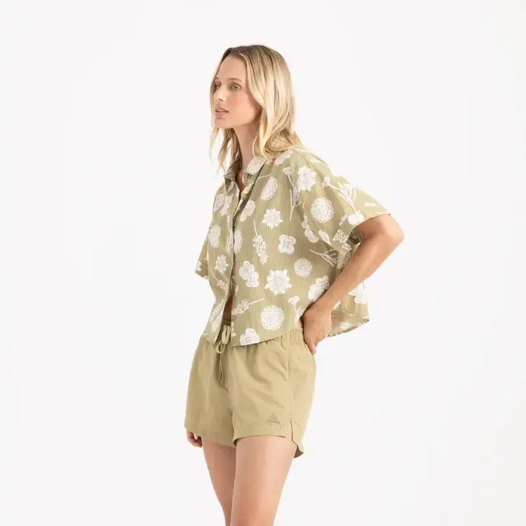 ROARK  BLESS UP CROPPED BUTTON UP SHIRT
