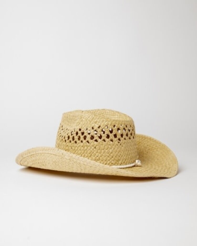 RUSTY USA HOWDY COWBOY STRAW HAT