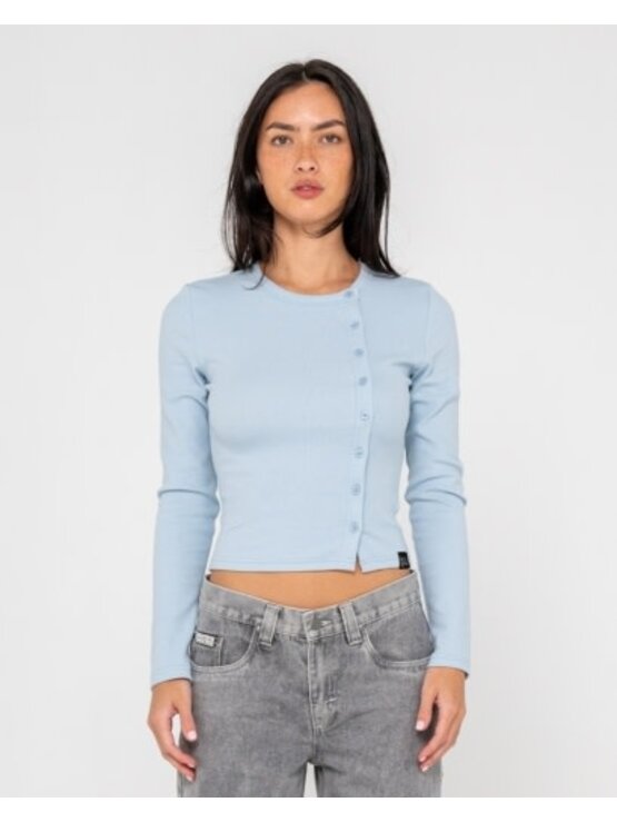 RUSTY USA Button Up Long Sleeve Top
