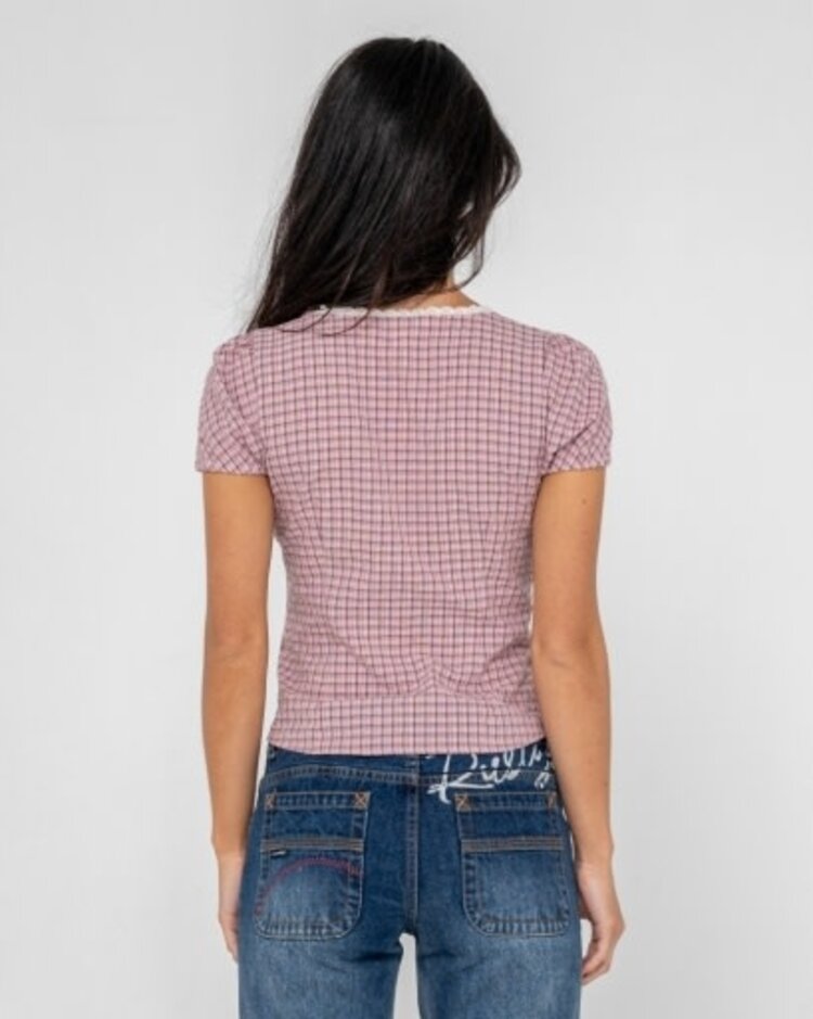 RUSTY USA PEGGY SUE BUTTON DOWN BLOUSE