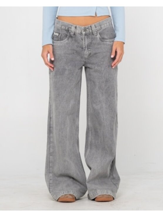 RUSTY USA Wendy Wide Low Rise Denim Jean