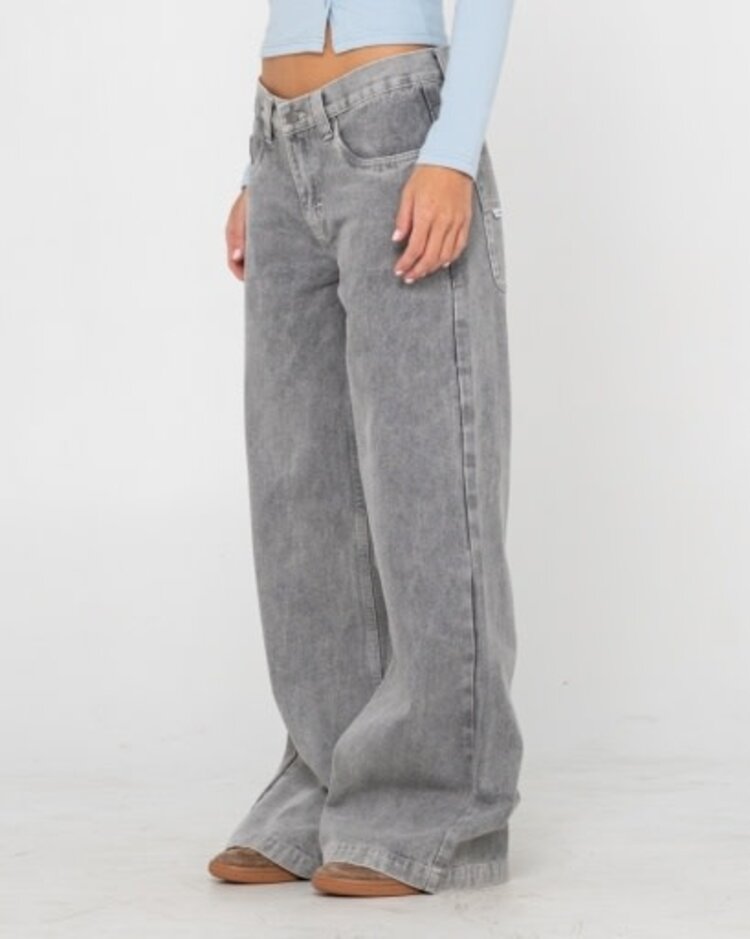 RUSTY USA WENDY WIDE LOW RISE DENIM JEAN