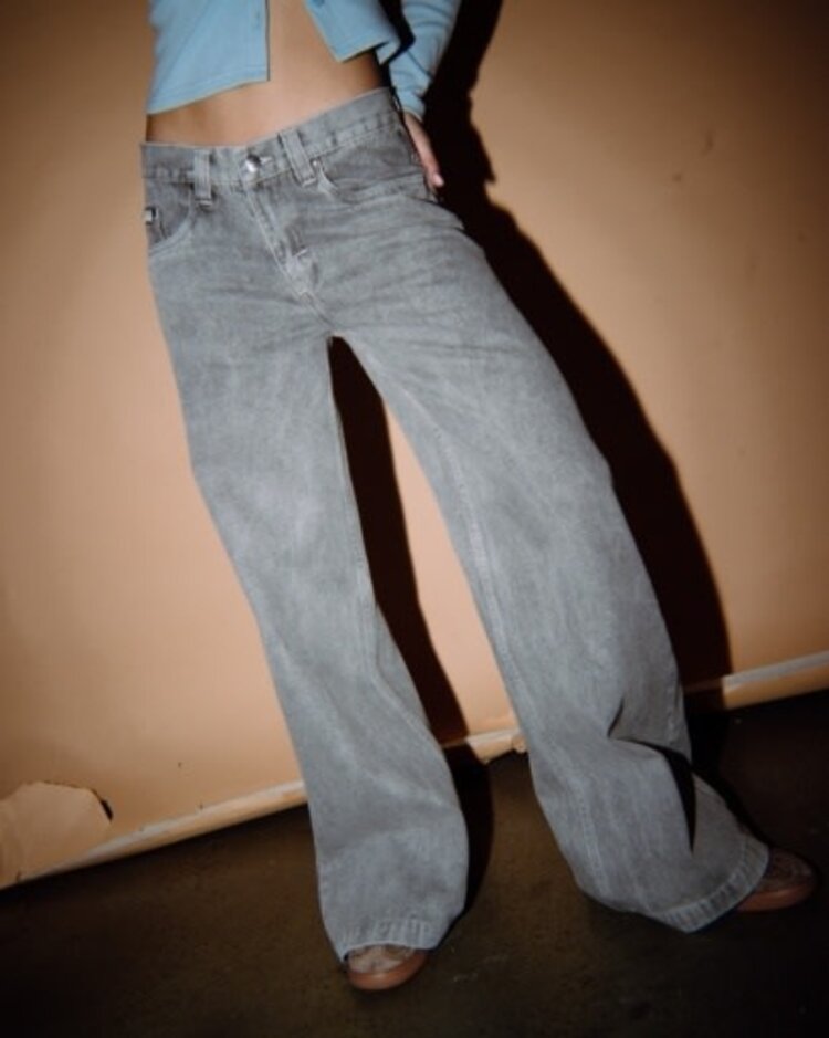 RUSTY USA WENDY WIDE LOW RISE DENIM JEAN