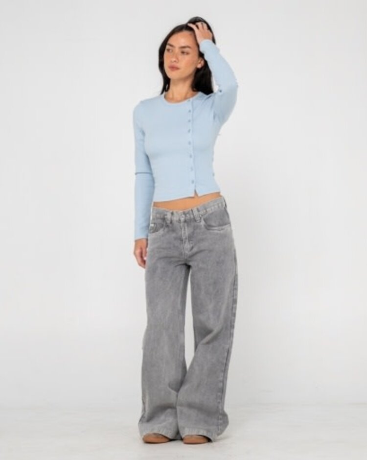 RUSTY USA WENDY WIDE LOW RISE DENIM JEAN