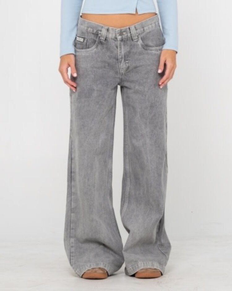 RUSTY USA WENDY WIDE LOW RISE DENIM JEAN