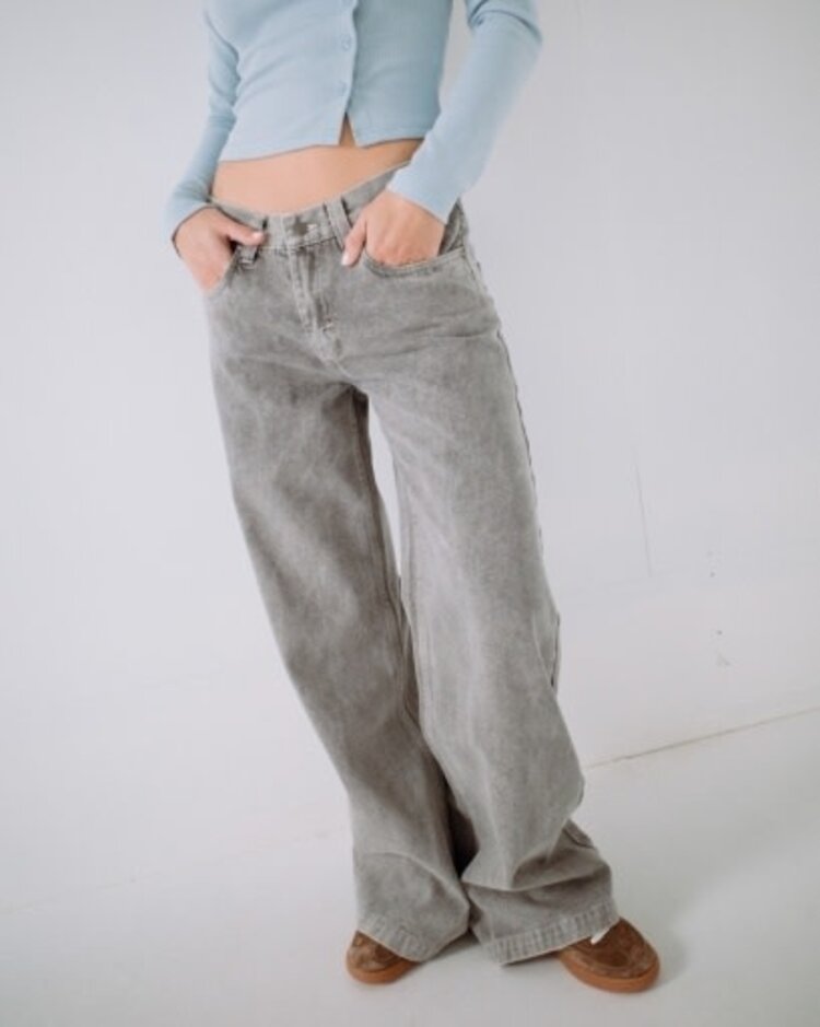 RUSTY USA WENDY WIDE LOW RISE DENIM JEAN