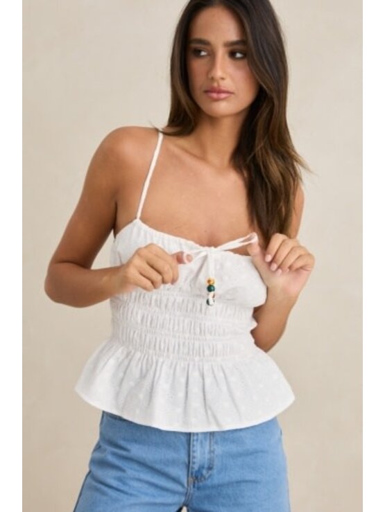 RHYTHM Gigi Tie Front Top