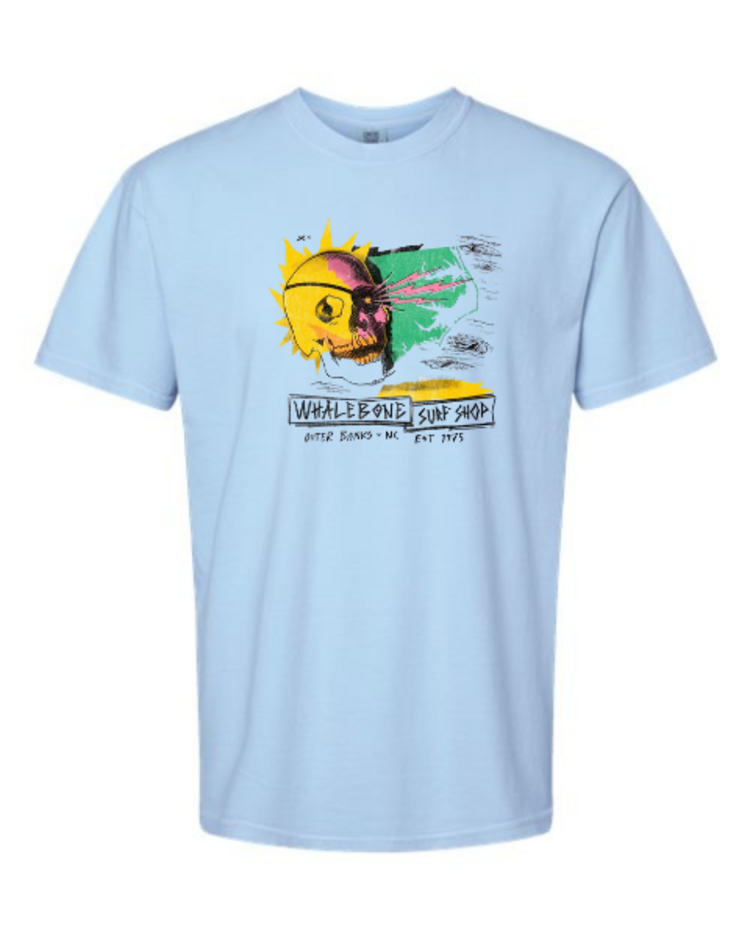 WHALEBONE LOGO PUNK SKULL CENTER HIT SHORT SLEEVE TEE