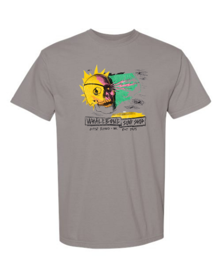 WHALEBONE LOGO PUNK SKULL CENTER HIT SHORT SLEEVE TEE