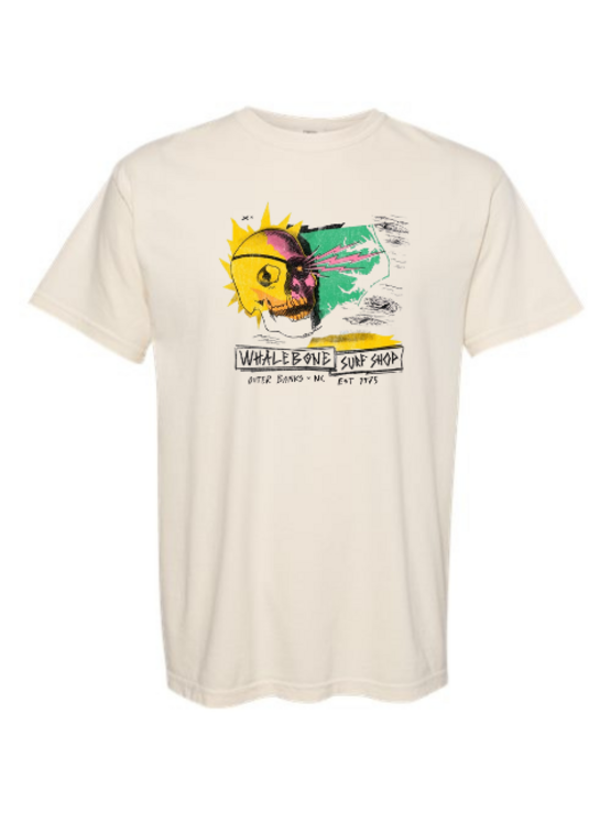 WHALEBONE LOGO Punk Skull Center Hit Short Sleeve Tee