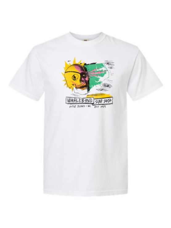 WHALEBONE LOGO Punk Skull Center Hit Short Sleeve Tee