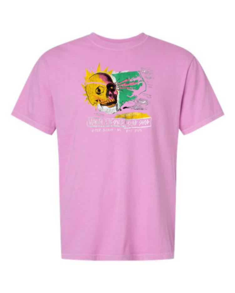 WHALEBONE LOGO PUNK SKULL CENTER HIT SHORT SLEEVE TEE