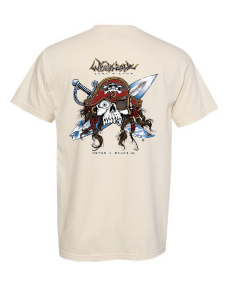 WHALEBONE LOGO GNARLY PIRATE SHORT SLEEVE TEE