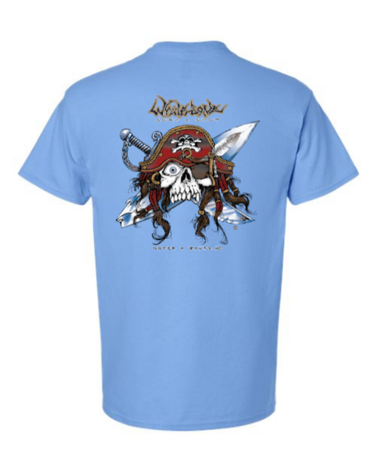 WHALEBONE LOGO GNARLY PIRATE GILDAN SHORT SLEEVE TEE