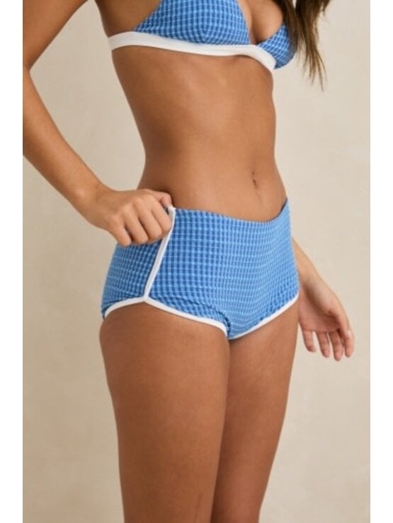 RHYTHM Lola Check Boyleg Pant