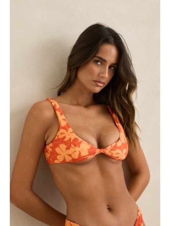 RHYTHM Melia Floral Twist Front Top