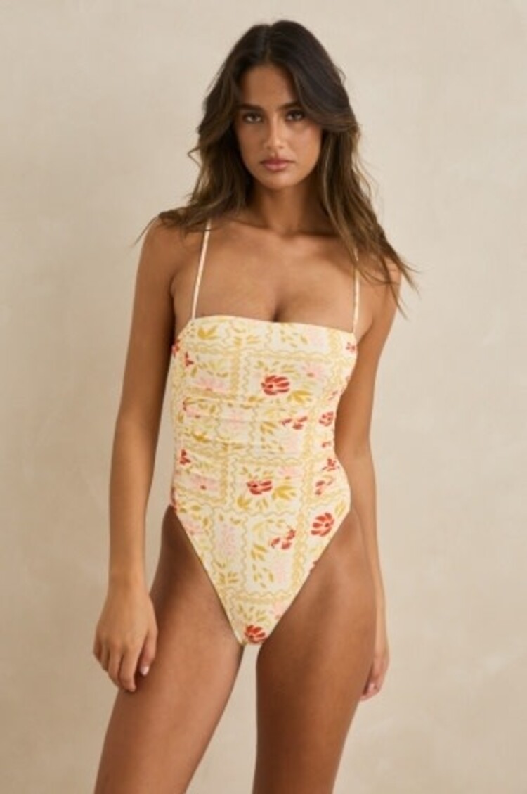 RHYTHM WILDFLOWER SCRUNCHED SIDE ONE PIECE