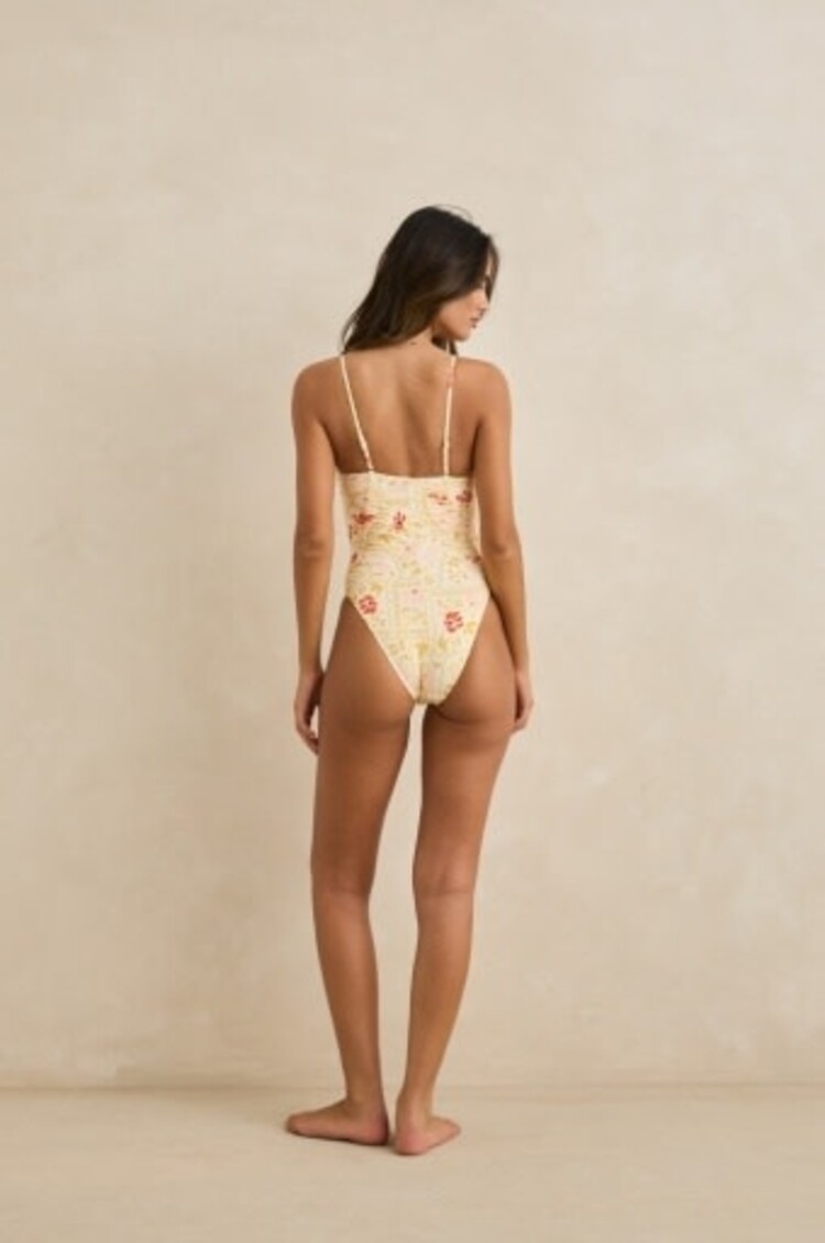 RHYTHM WILDFLOWER SCRUNCHED SIDE ONE PIECE
