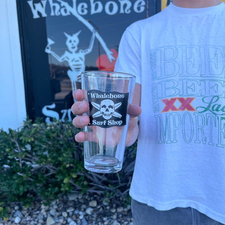 WHALEBONE LOGO WHALEBONE FLAG PINT GLASS