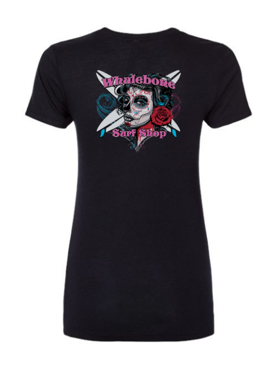 WHALEBONE LOGO Women's Candy Skull Triblend Tee