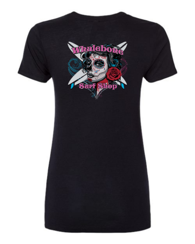 WHALEBONE LOGO WOMEN'S  CANDY SKULL TRIBLEND TEE