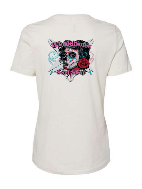 WHALEBONE LOGO Women's Candy Skull Relaxed Tee