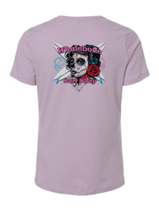 WHALEBONE LOGO Women's Candy Skull Relaxed Tee