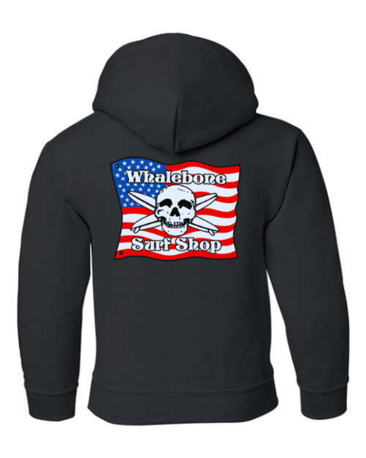 WHALEBONE LOGO YOUTH AMERICAN FLAG GILDAN PULLOVER