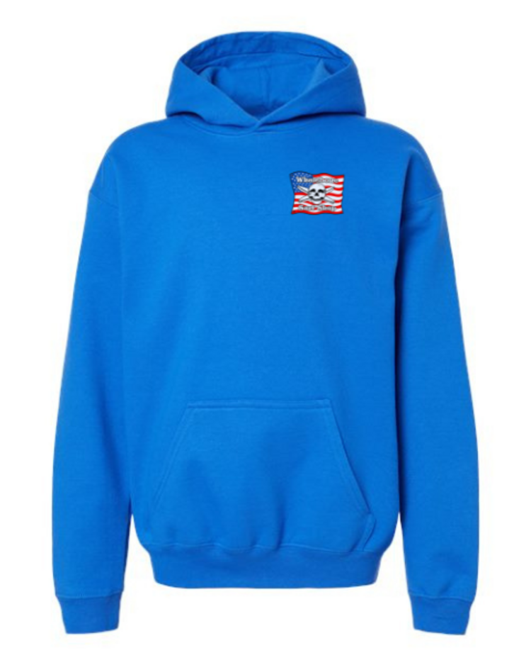 WHALEBONE LOGO YOUTH AMERICAN FLAG GILDAN PULLOVER